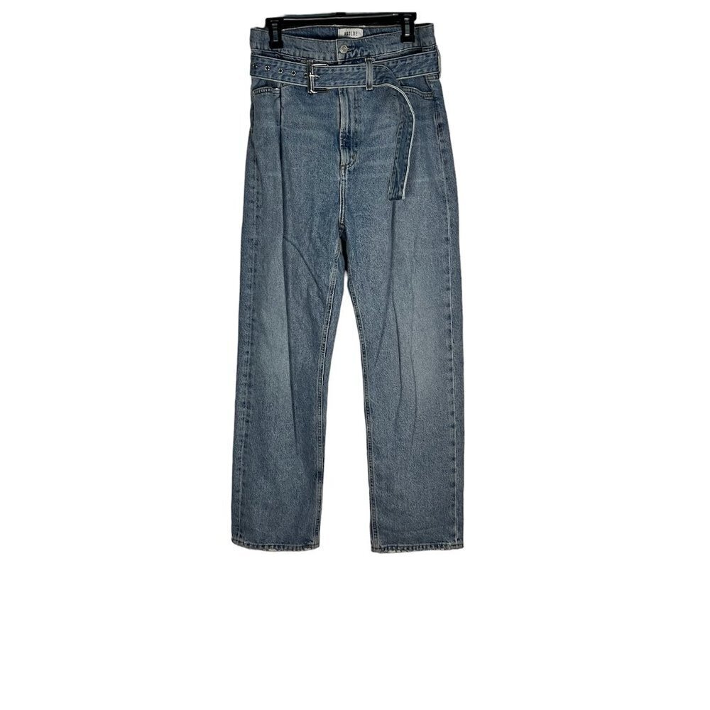 AGOLDE Reworked 90s ultra high-rise Paperbag straight Jeans - Picture 2 of 8